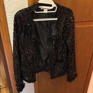 Sans Souci Black Sequin Blazer